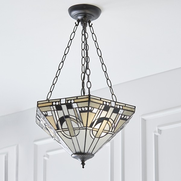 Metropolitan Medium Inverted 3 Lights Ceiling Pendant Light In Dark Bronze