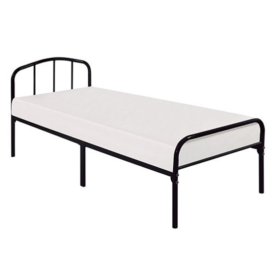 Milton Metal Single Bed In Black