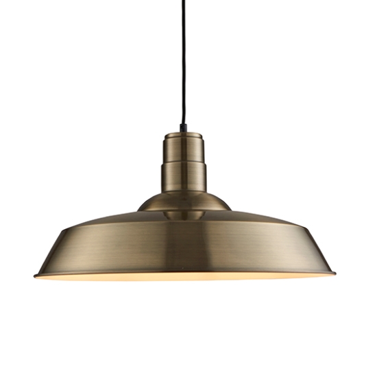 Moore Ceiling Pendant Light In Antique Brass