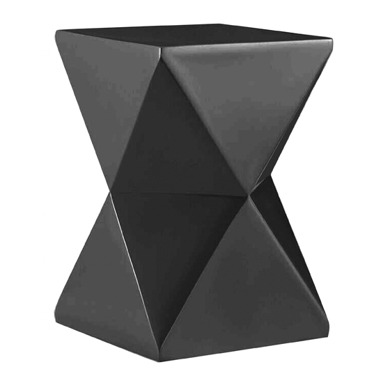 Nomad Wooden Lamp Table In Black High Gloss