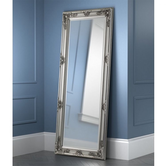 Palais Large Lean To Dress Mirror In Pewter Effect