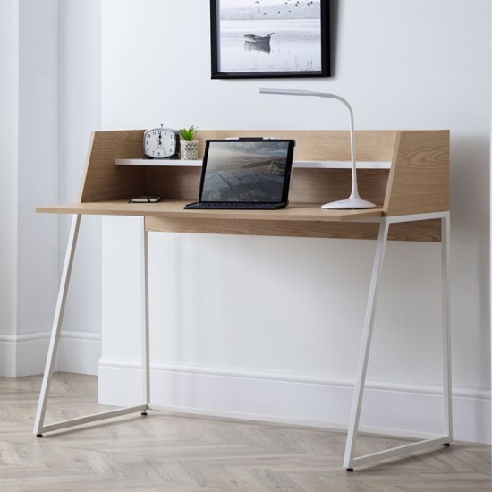 Palmer Wooden Computer Desk In Light Oak