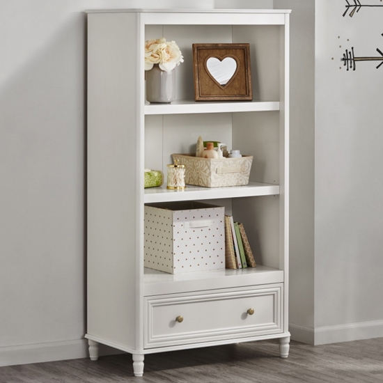 Piper Wooden Bookcase In Cream