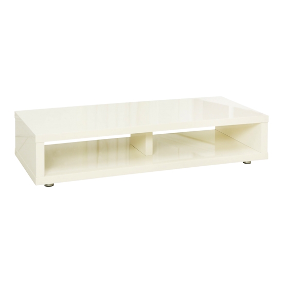 Puro Wooden Tv Stand In Cream High Gloss