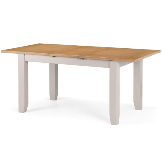 Richmond Extending Wooden Dining Table In Elephant Grey