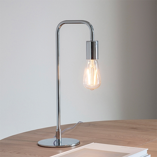 Rubens Led Table Lamp In Chrome