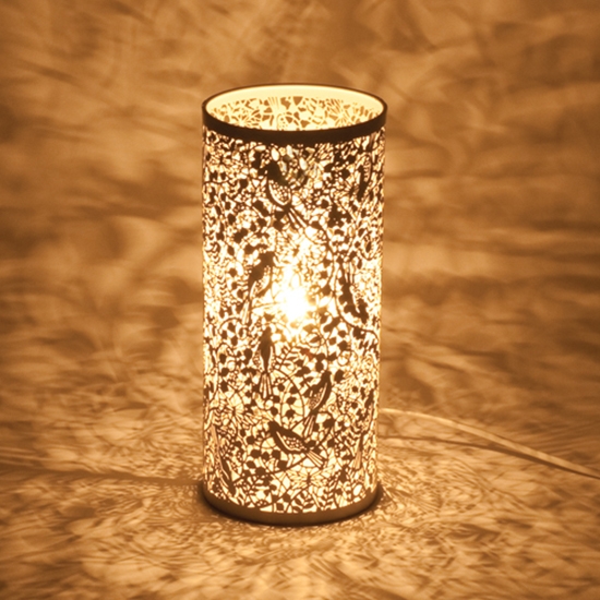 Secret Led Garden Table Lamp In Matt Ivory