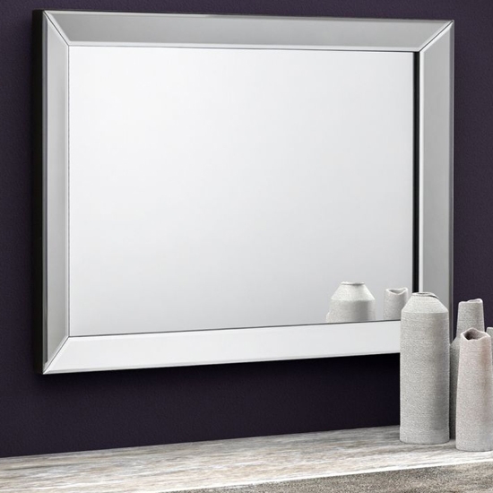 Soprano Clear Glass Rectangular Wall Mirror