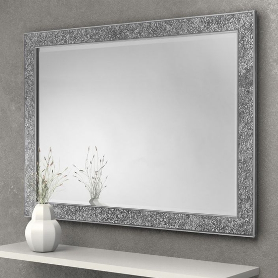 Staccato Fragment Wall Mirror In Silver