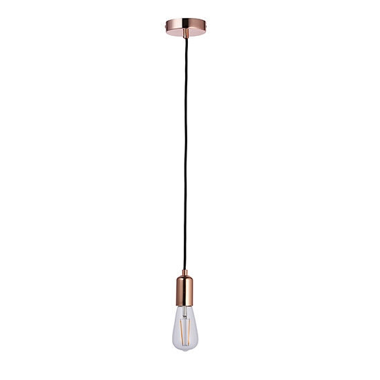 Studio Ceiling Pendant Light In Copper