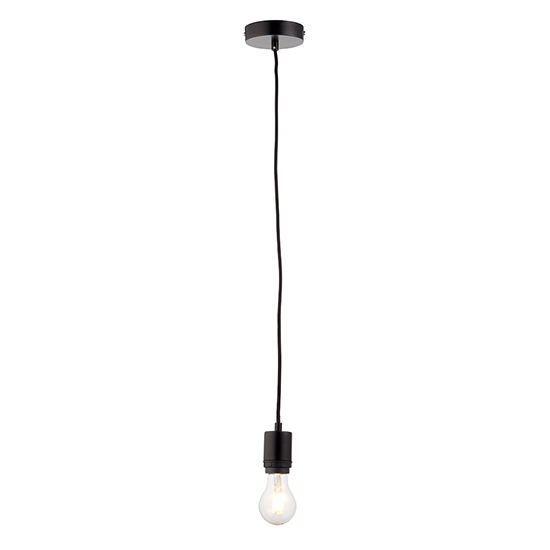 Studio Led Ceiling Pendant Light In Matt Black