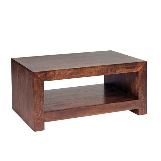 Toko Small Wooden Coffee Table In Dark Mango