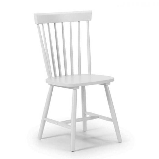 Torino Wooden Dining Chair In White
