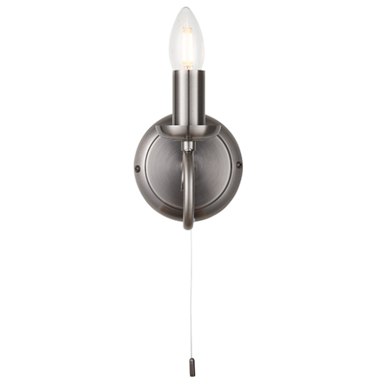 Trafford Wall Light In Antique Silver