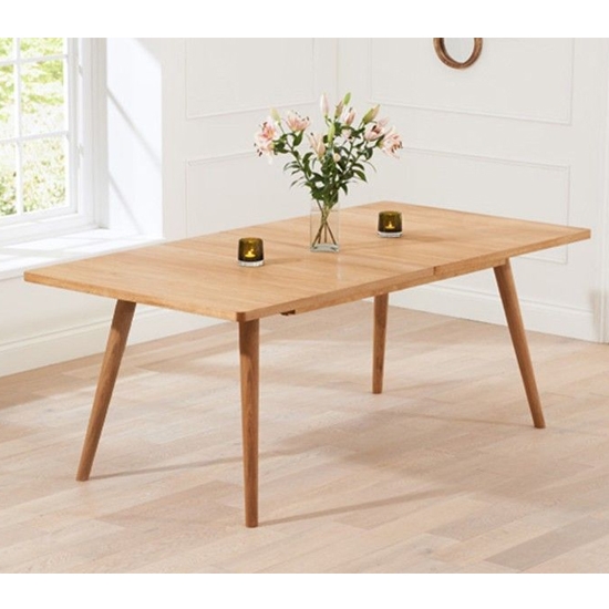 Tribeca Extending Wooden Dining Table In Oak