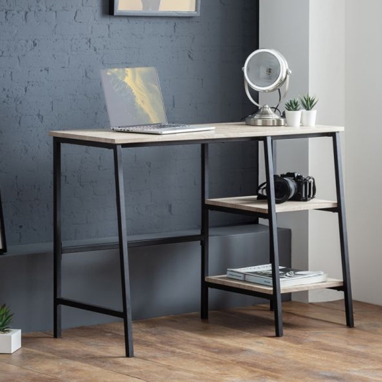 Tribeca Wooden Computer Desk In Sonoma Oak Effect