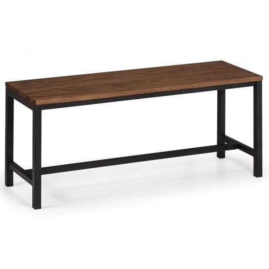 Tribeca Wooden Dining Bench In Walnut