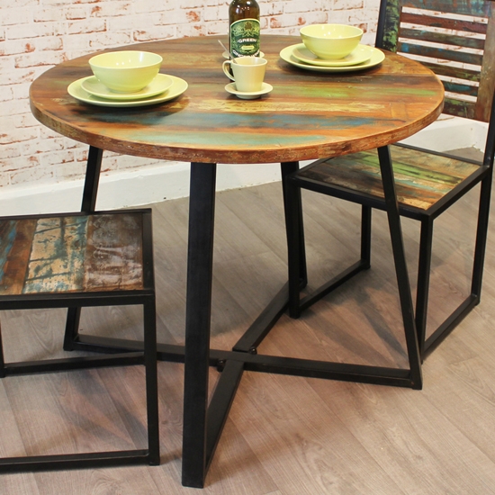 Urban Chic Wooden Round Dining Table