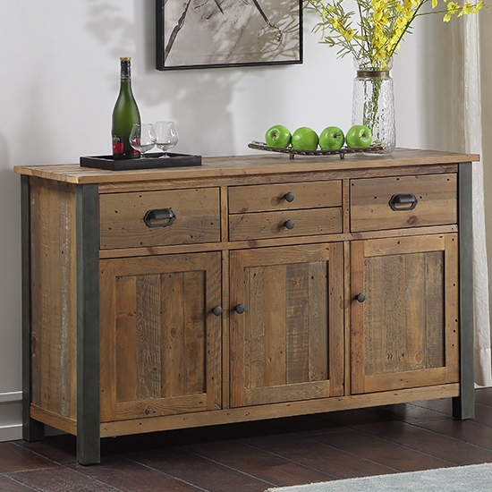 Urban Elegance Wooden Sideboard In Reclaimed Wood