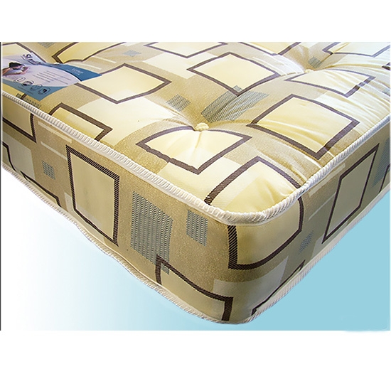 Venus Damask Fabric King Size Sprung Mattress