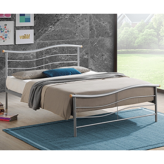 Waverley Metal Single Bed In Silver